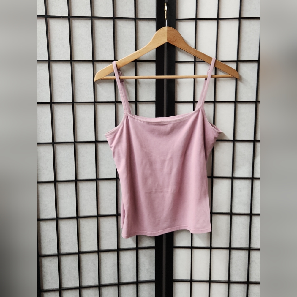 J. Jill Pink Shelf Bra Cami. Large